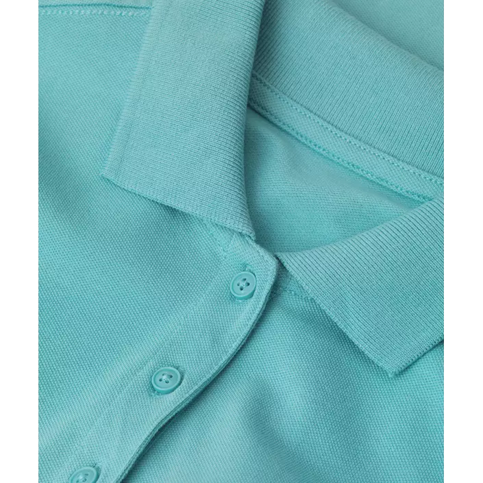 ID organic women's polo shirt, Dusty Aqua, large image number 3