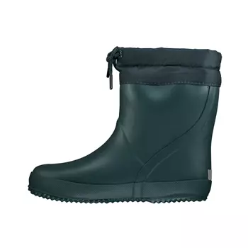 Viking Indie Alv Thermo Wool rubber boots for kids, Dark Green