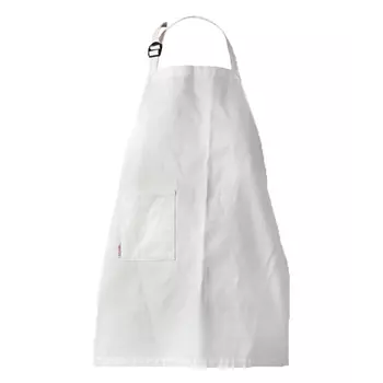 Toni Lee Kron Junior bröstlappsförkläde med lomme, Vit