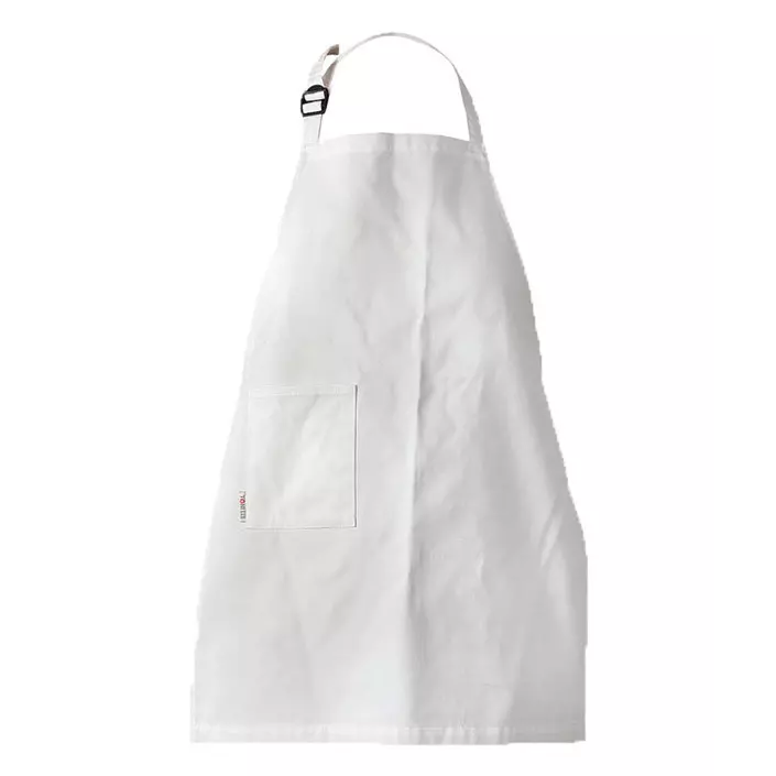 Toni Lee Kron Junior brystlommeforkle med lomme, Hvit, Hvit, large image number 0