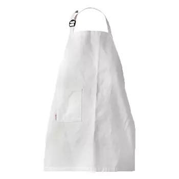Toni Lee Kron Junior smækforklæde med lomme, Hvid
