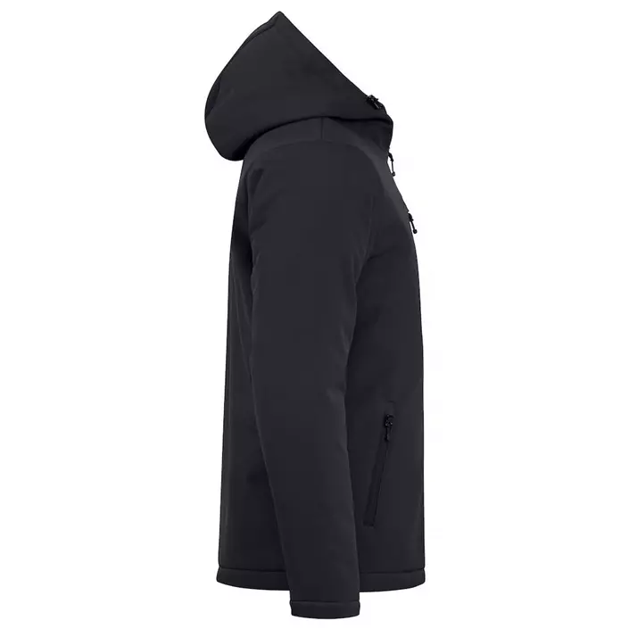 Clique lined softshell jacket, Black, large image number 3