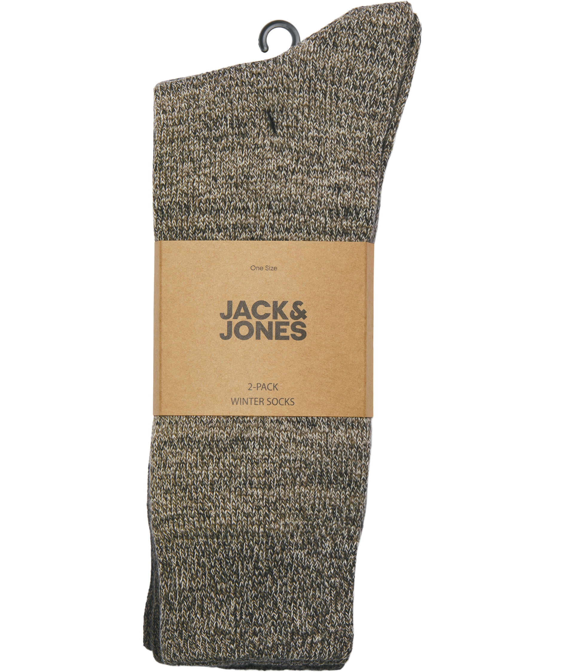 Jack & Jones JACJEFREY  2-pack vinterstrumpor, Cloud Cream Brindle, Cloud Cream Brindle, large image number 3