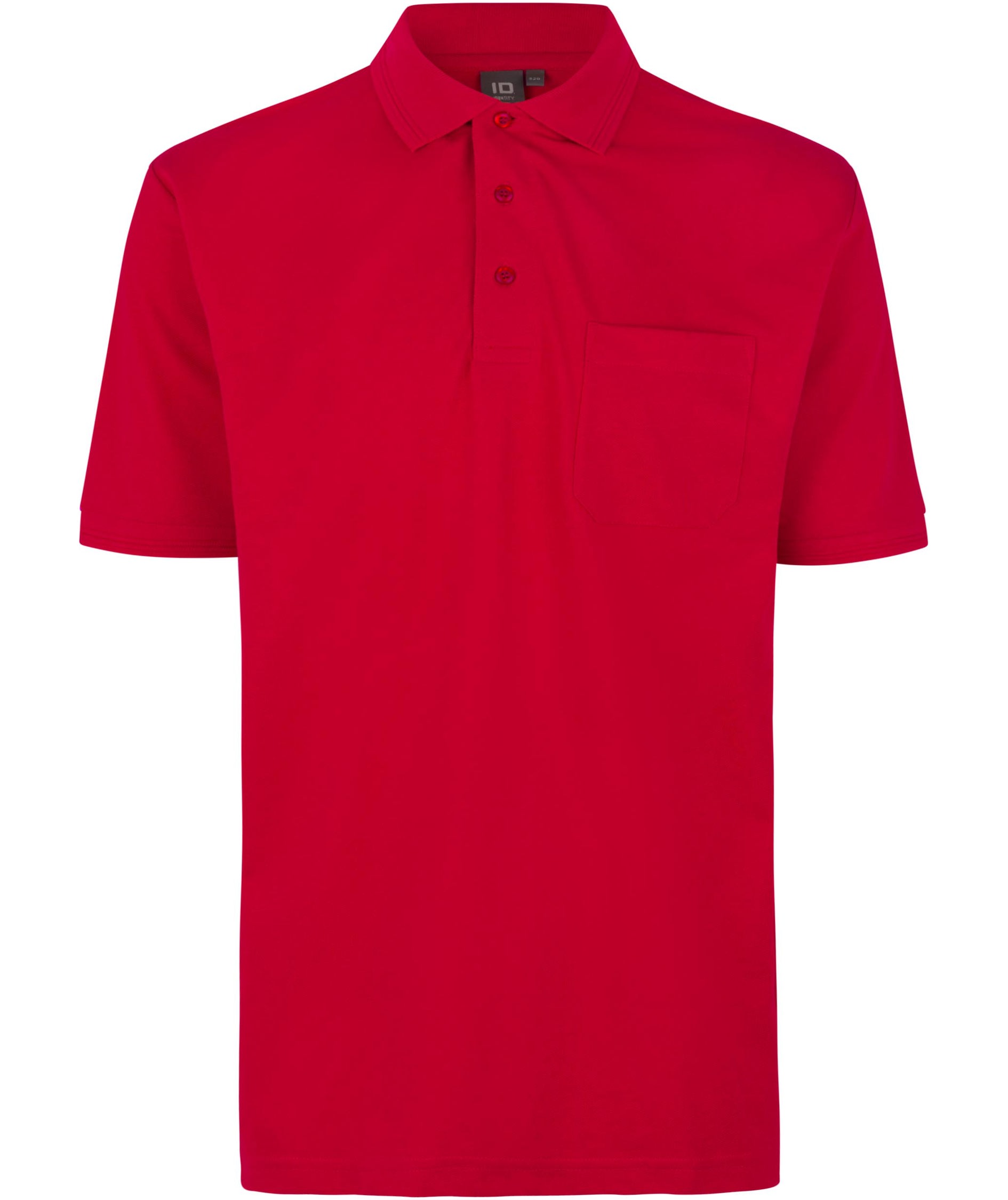 ID PRO Wear Polo shirt with chest pocket, Red, Red, swatch