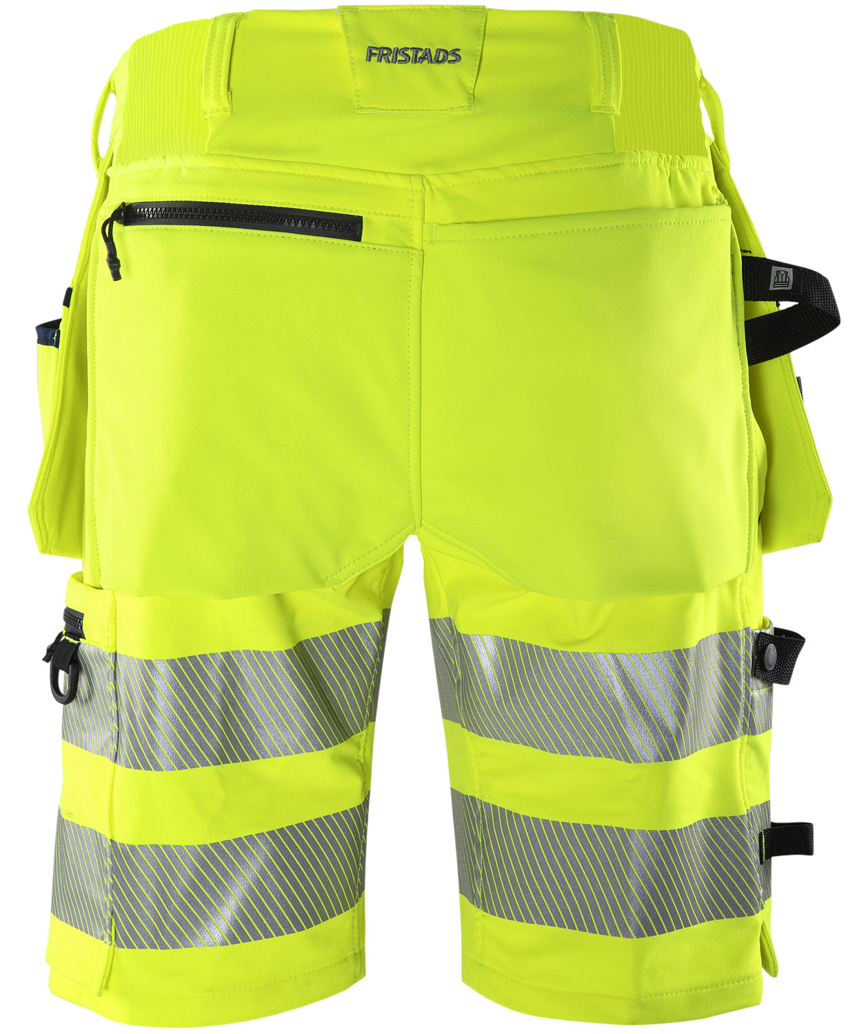 Fristads Green hantverksshorts 2646 GSTP, Varsel yellow/marinbl&aring;