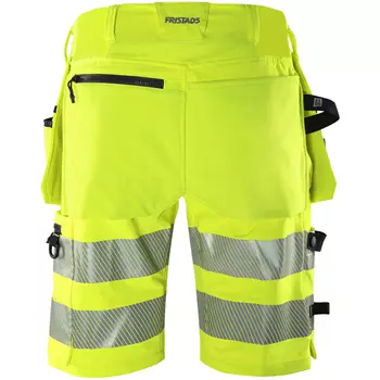 Fristads Green craftsman shorts 2646 GSTP, Hi-Vis yellow/marine