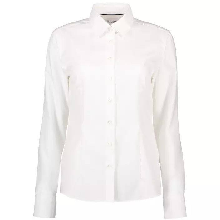 Seven Seas Dobby Royal Oxford modern fit dameskjorte, Hvit, large image number 0