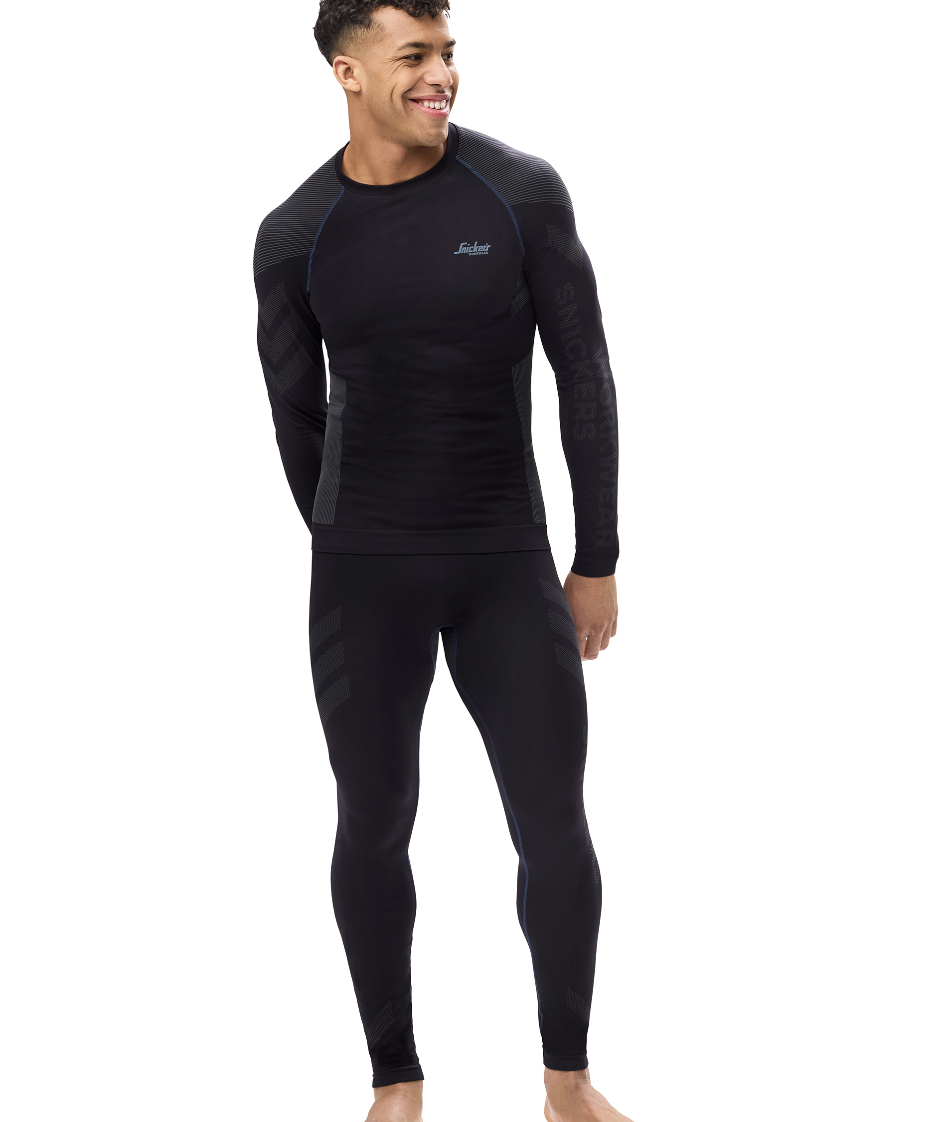 Snickers baselayer sweater 9491, Black/Grey, large image number 1