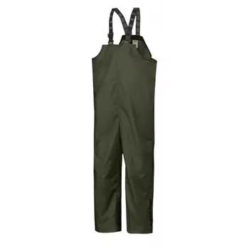 Helly Hansen Mandal rain bib and brace trousers, Army Green