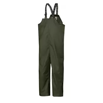 Helly Hansen Mandal rain bib and brace trousers, Army Green