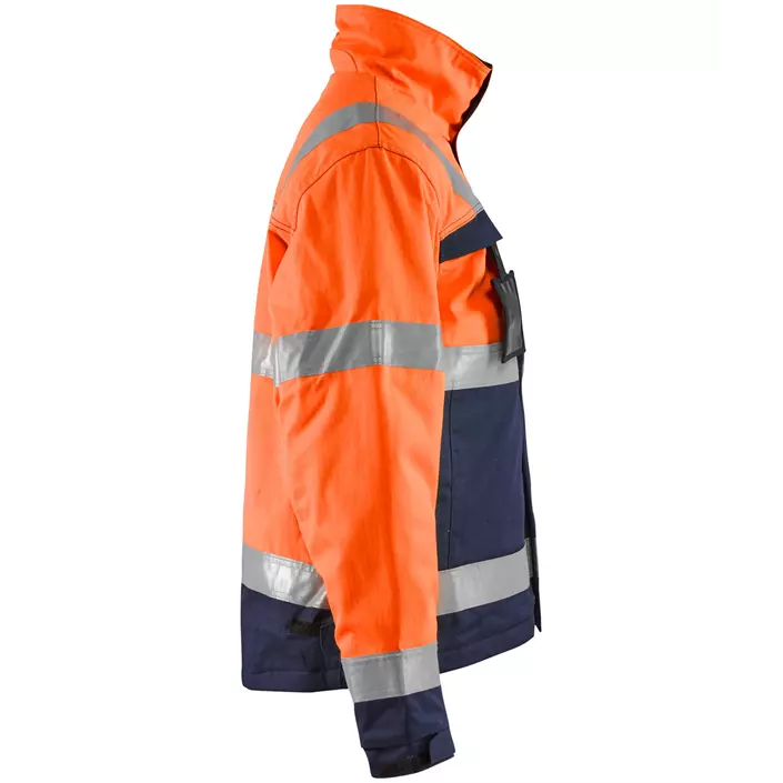 Blåkläder Multinorm vinterjakke, Hi-vis Orange/Marine, large image number 3