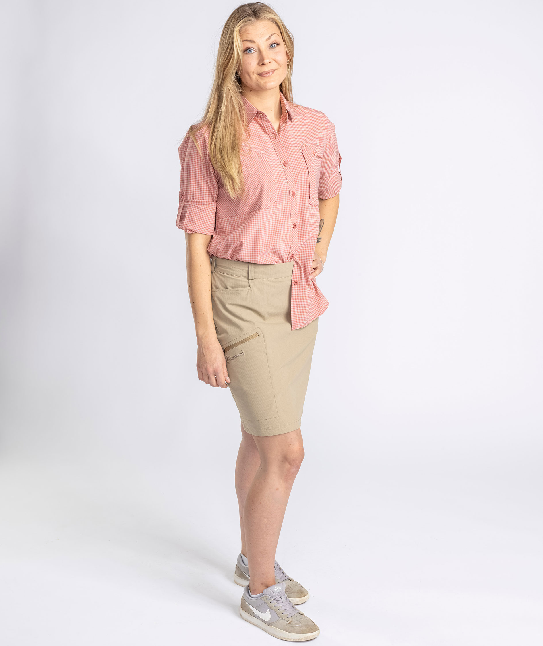 Pinewood Finnveden Hiking nederdel, Light Khaki, large image number 7