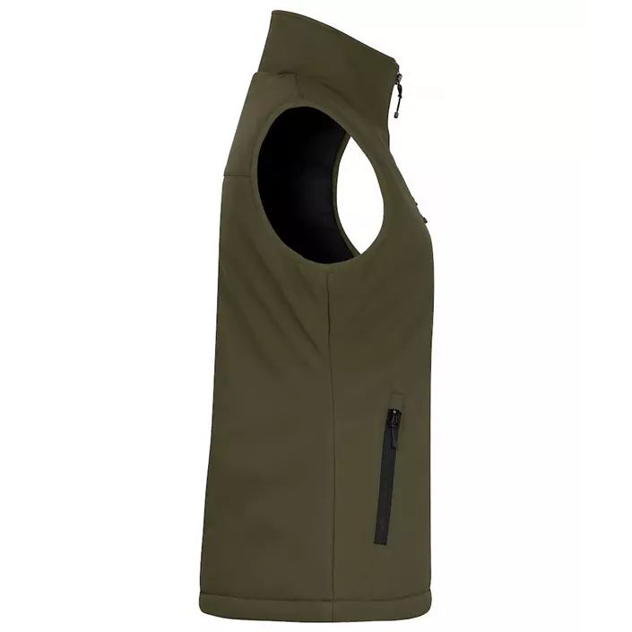 Clique lined women's softshell vest, Fog Green, large image number 3