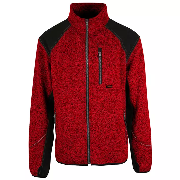 YOU Breckenridge  knitted fleece jacket, Red Melange, large image number 0