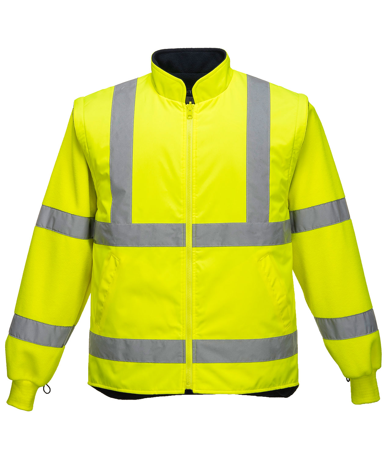 Portwest 5-i-1 parkas, Varsel Gul/Svart, large image number 2