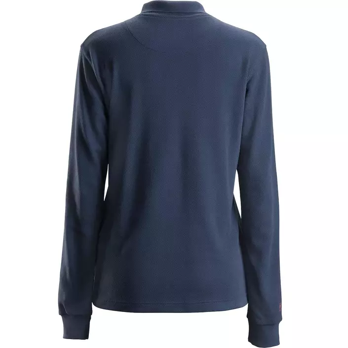 Snickers ProtecWork long-sleeved women's poloshirt, Navy, large image number 1