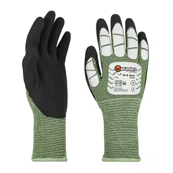 Eureka FR ARC 16 flamme- og skærehæmmende handsker Cut E, Grøn/Sort/Hvid