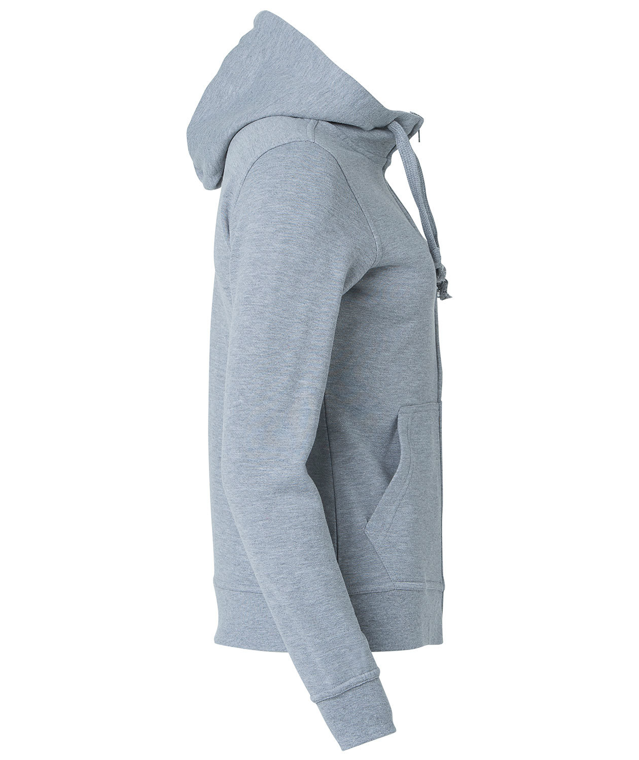 Clique Basic Hoody Zip hoodie dam, Gr&aring;melerad, large image number 3
