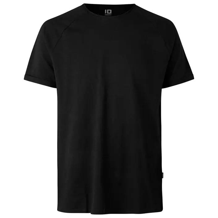 ID Core slub T-shirt, Sort, large image number 0