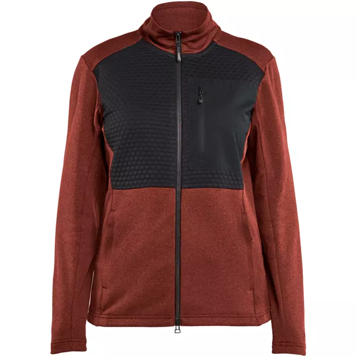 Blåkläder fleece cardigan dam, Bränd Röd/Svart, large image number 0