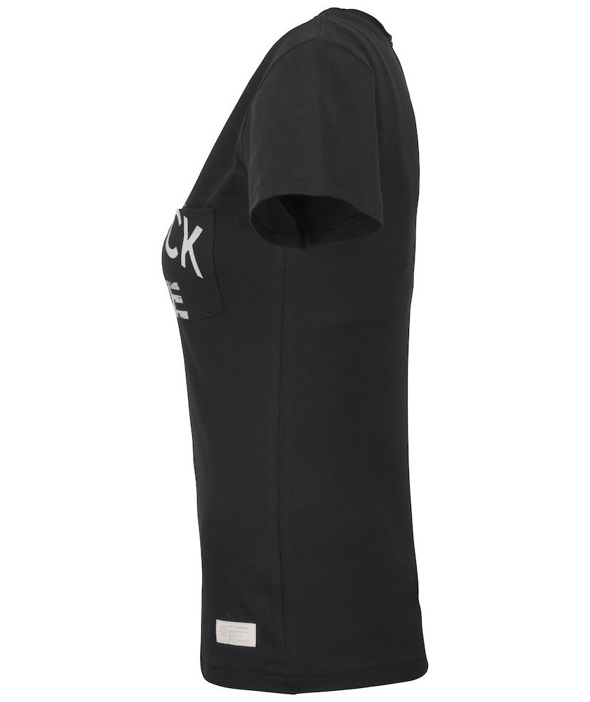 Cutter & Buck Pacific City women's T-shirt , Black print, large image number 3