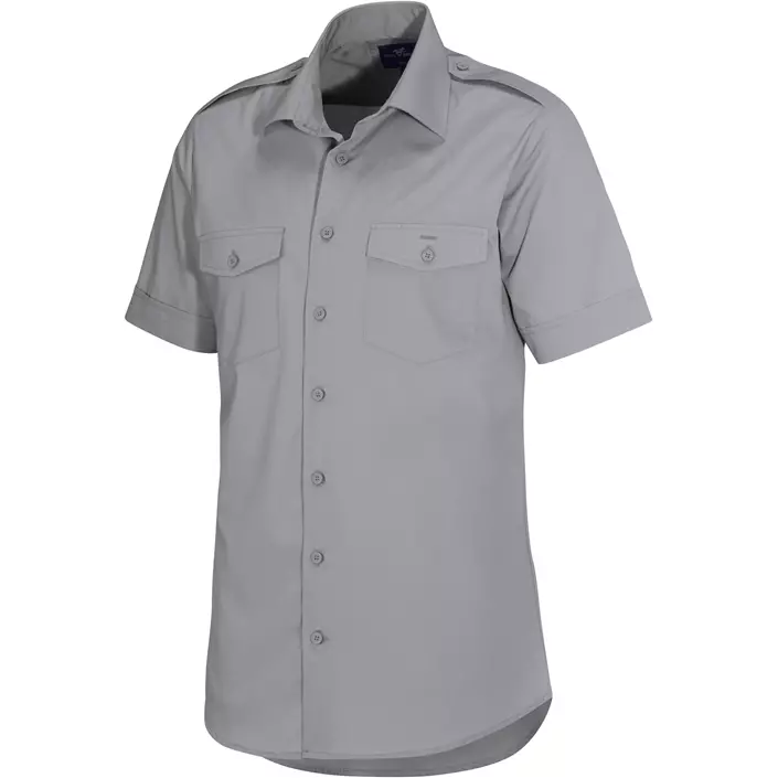 Derby of Sweden Maverick Slim fit kortärmad pilotskjorta, Grey, large image number 5