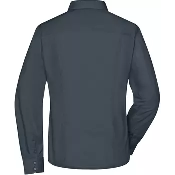 James & Nicholson modern fit dame skjorte, Carbon Grå
