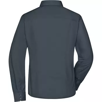 James & Nicholson modern fit Damen Hemd, Karbon Grau