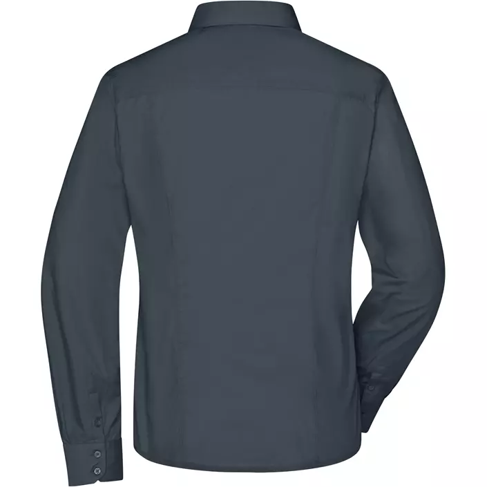 James & Nicholson modern fit dame skjorte, Carbon Grå, large image number 1