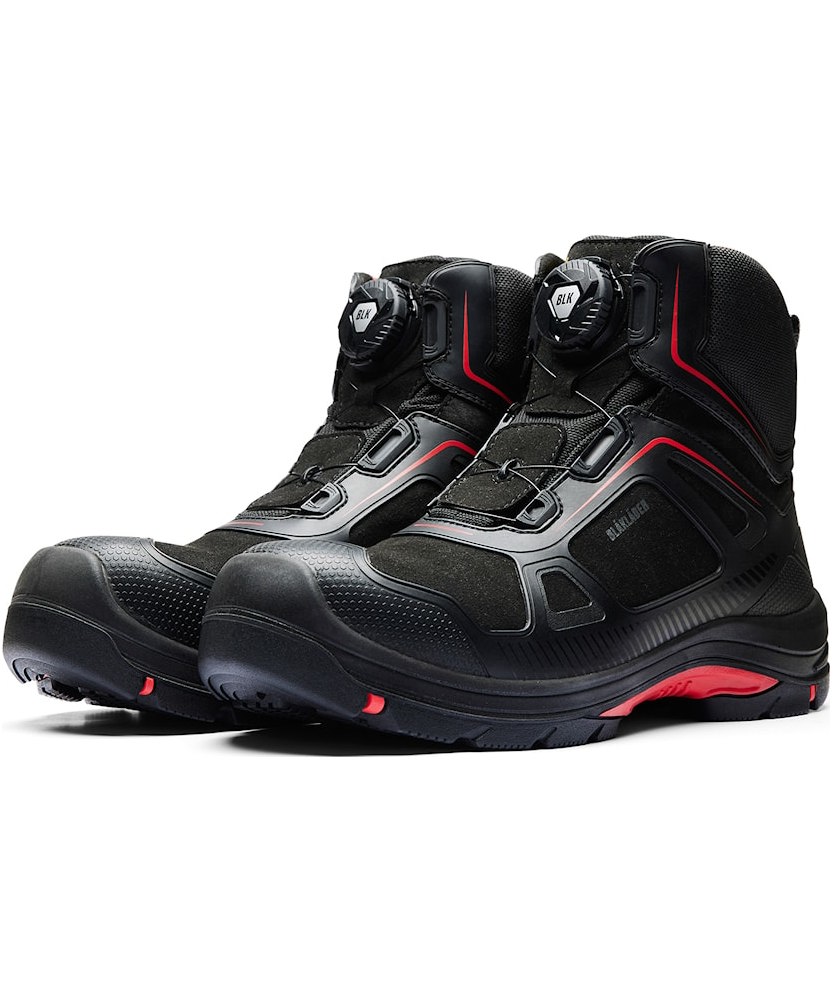 Bl&aring;kl&auml;der&nbsp;Gecko skyddsk&auml;ngor S3, Svart/R&ouml;d, large image number 3