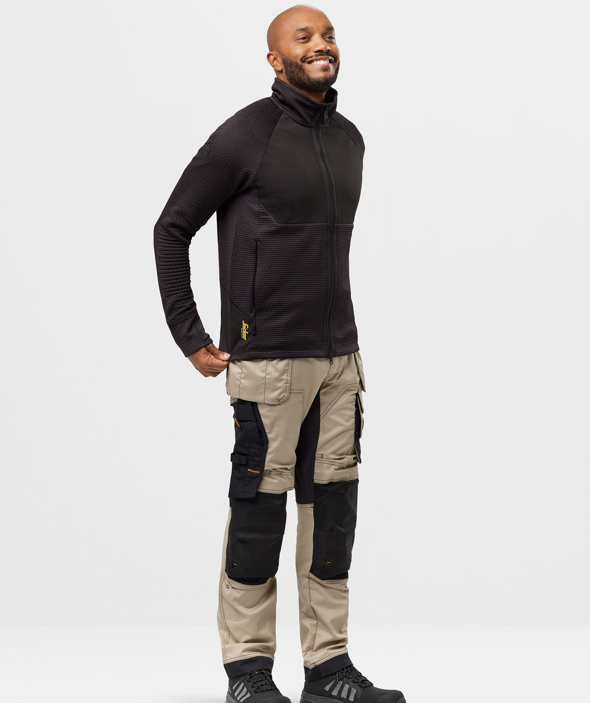 Snickers FlexiWork cardigan 8404, Black/Black, large image number 3