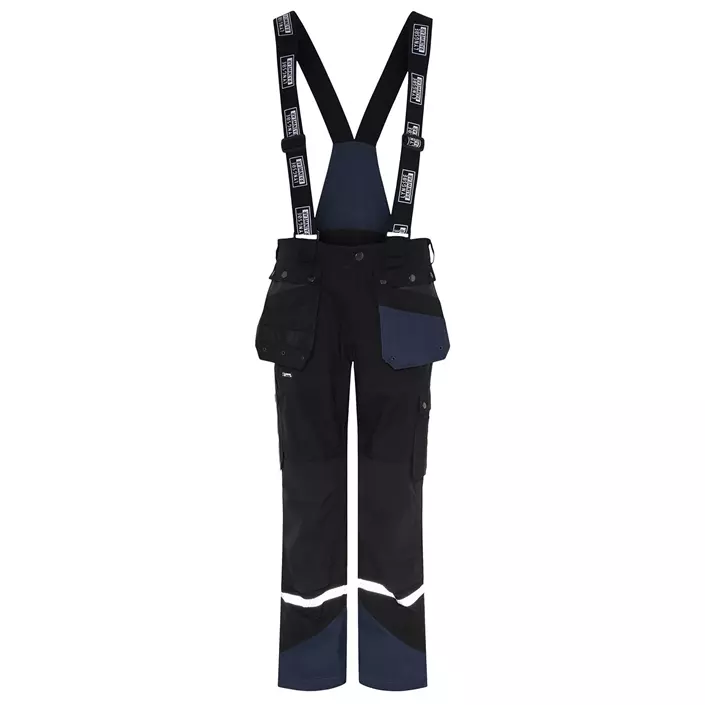 Lyngsøe Fox craftsman trousers full stretch, Black/Navy Blue, large image number 0