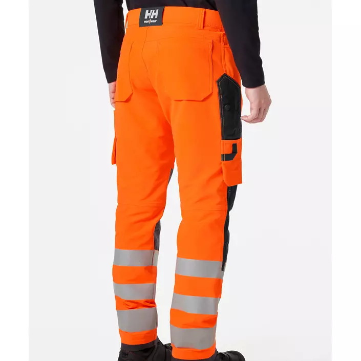 Helly Hansen Alna 4X arbejdsbukser full stretch, Hi-vis Orange/Ebony, large image number 3