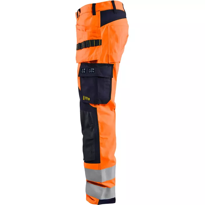 Blåkläder Multinorm håndverksbukse, Hi-vis Oransje/Marineblå, large image number 2