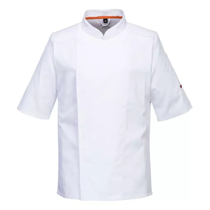 Portwest stretch Mesh Air short-sleeved chef jacket, White, large image number 0