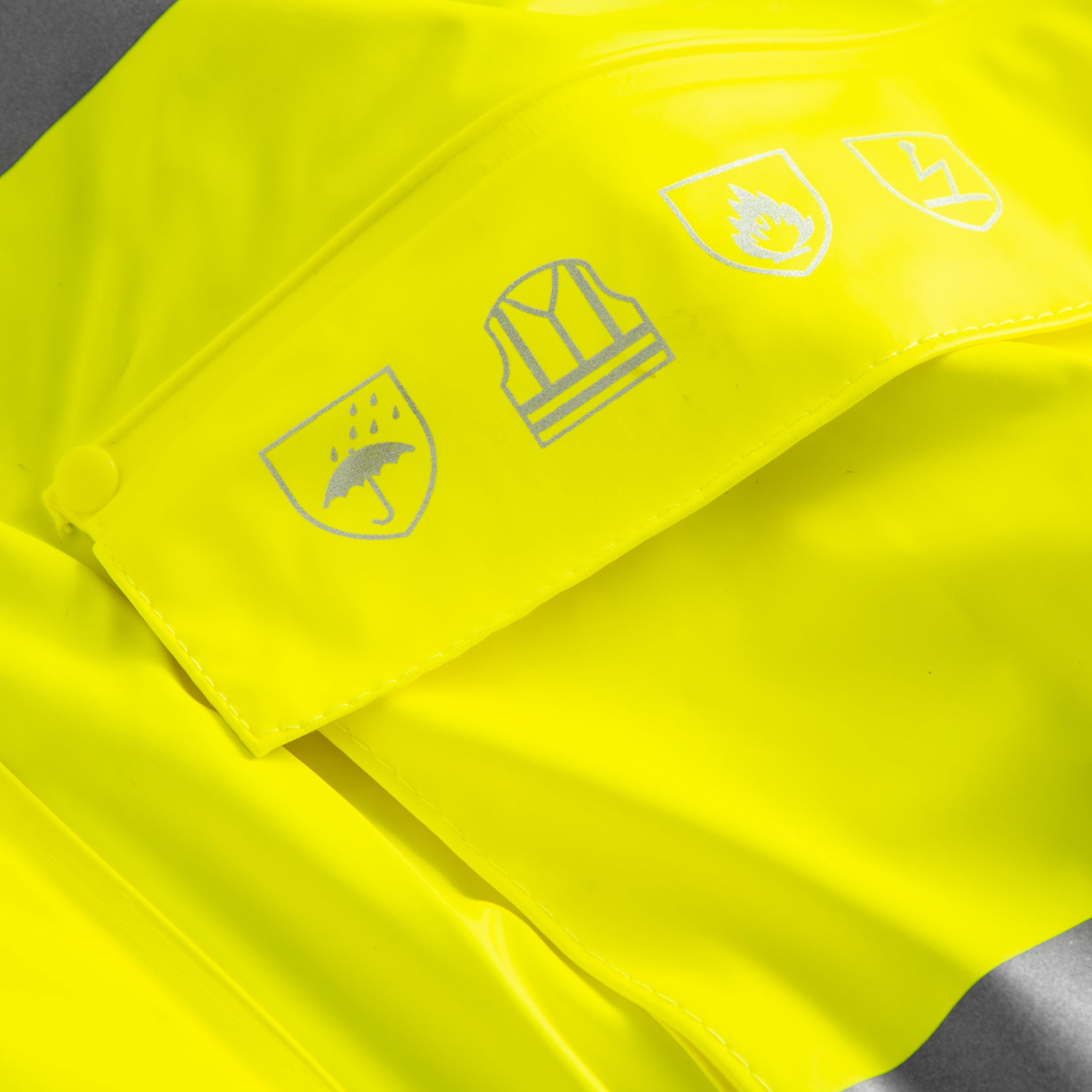 Lyngs&oslash;e Multinorm PU winter jacket, Hi-Vis Yellow, large image number 4