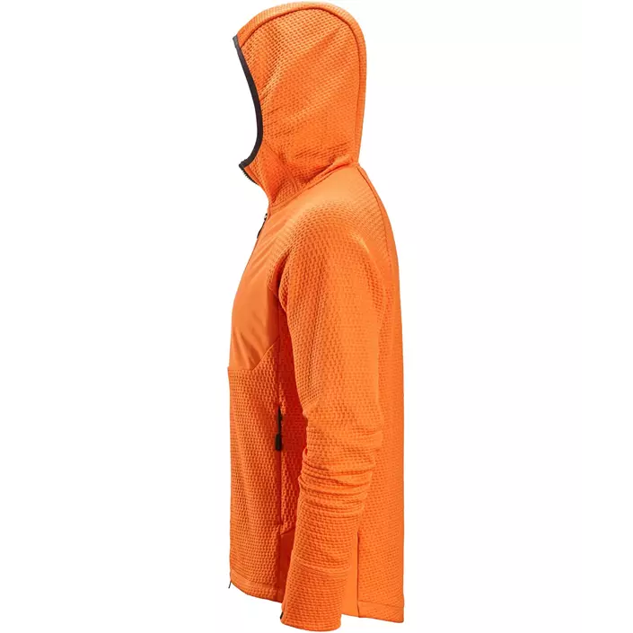 Snickers FlexiWork hættetrøje med lynlås 8405, Warm Orange, large image number 3
