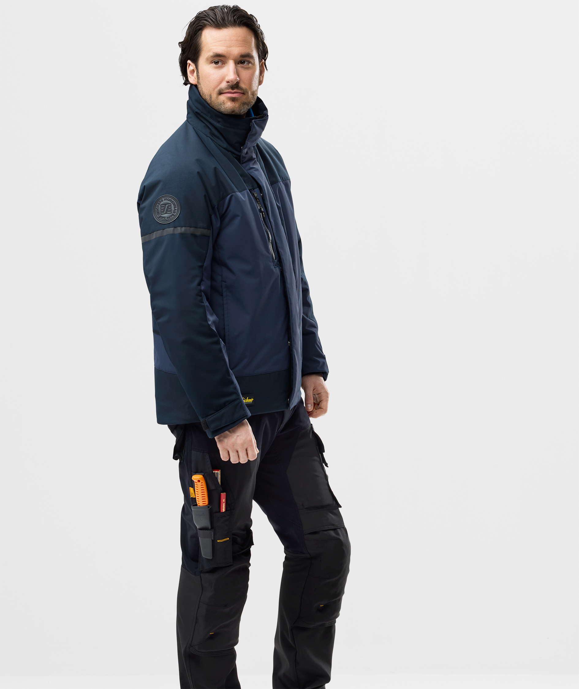 Snickers AllroundWork vinterjacka 1106, Navy/Dark Navy, large image number 4