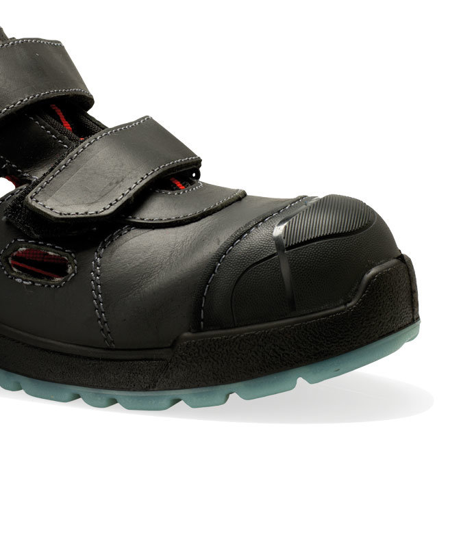 Sanita Calcite vernesandaler S1P, Svart, large image number 1