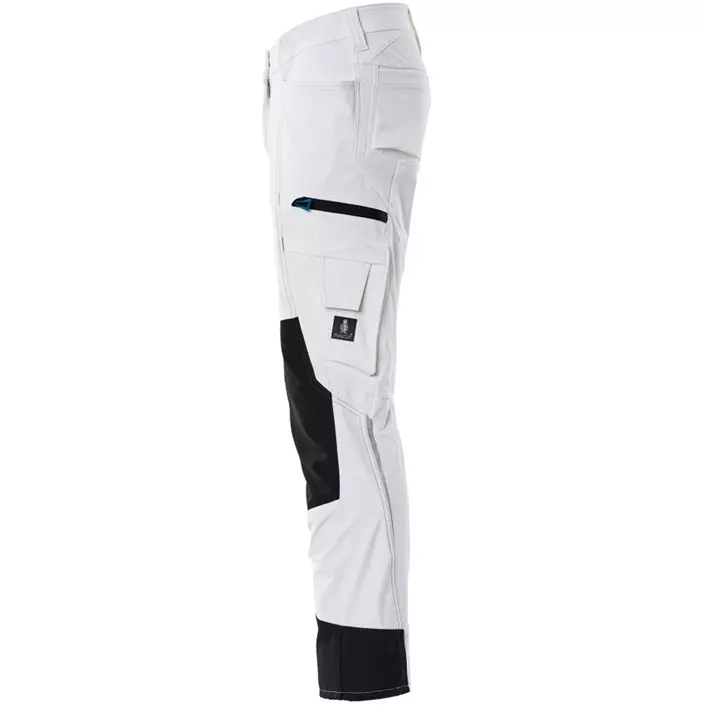 Mascot Advanced diamond fit women's work trousers full stretch, White, large image number 1