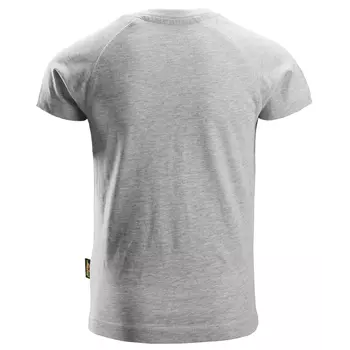 Snickers logo T-shirt 7514 for kids, Light grey mottled