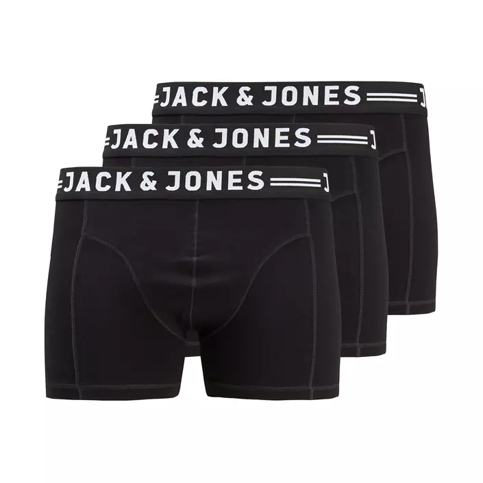 Jack & Jones JACSENSE Plus Size 3-pak boxershorts, Sort, large image number 0