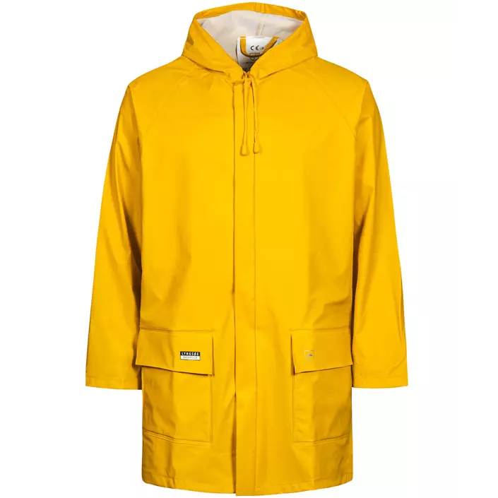 Lyngsøe PU rain jacket, Yellow, large image number 0