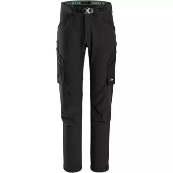 Snickers FlexiWork service trousers 6873 full stretch, Black/Black