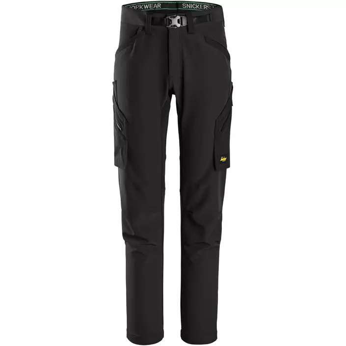 Snickers FlexiWork service trousers 6873 full stretch, Black/Black, large image number 0