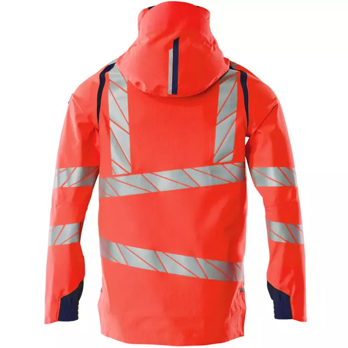 Mascot Accelerate Safe shell jacket, Hi-Vis Red/Dark Marine, large image number 1