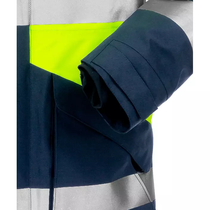 Fristads GORE-TEX® winterparka jacket 4989, Hi-vis Yellow/Marine, large image number 4