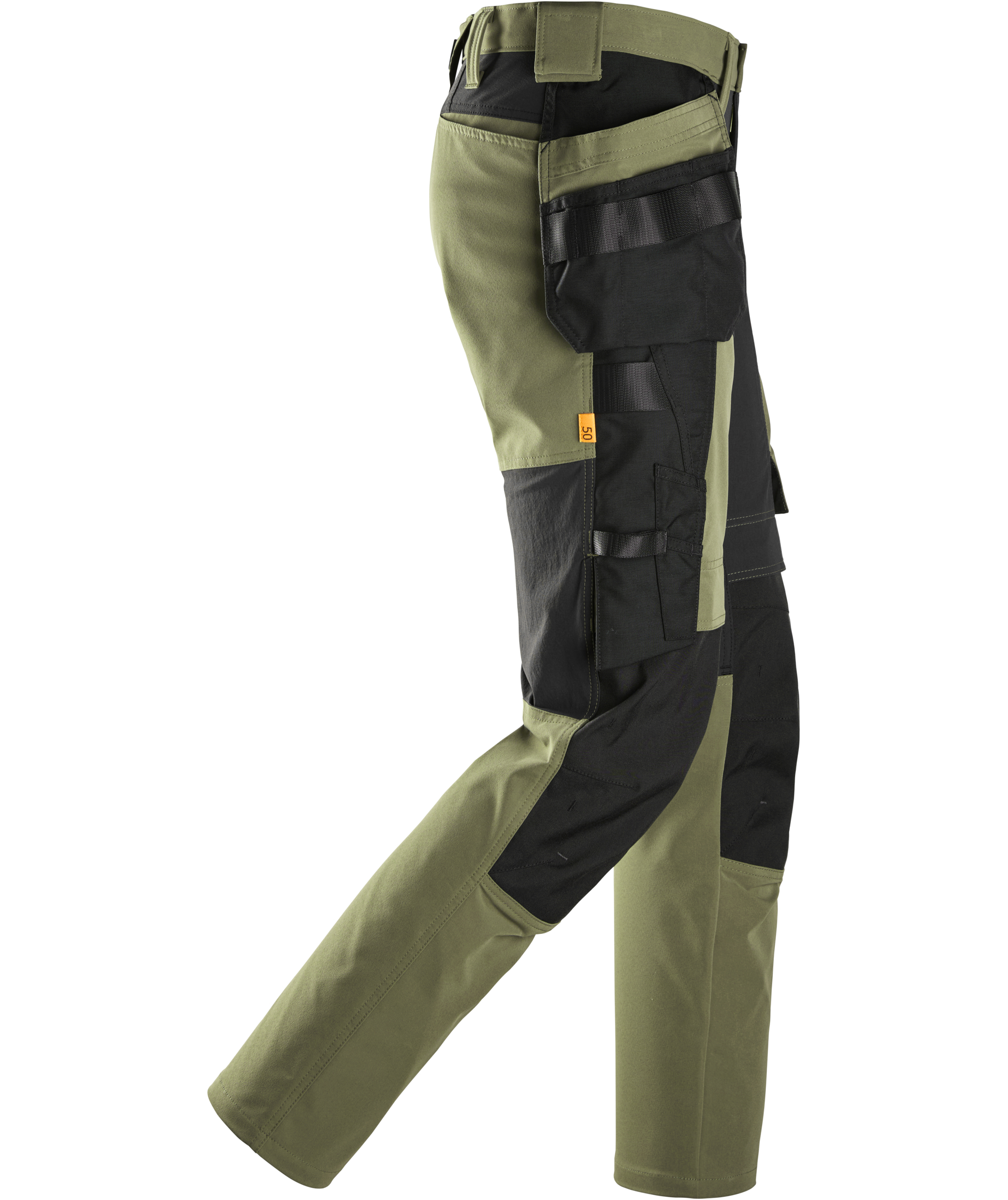 Snickers AllroundWork Handwerkerhose 6218 full stretch, Khaki Green/Black, large image number 4