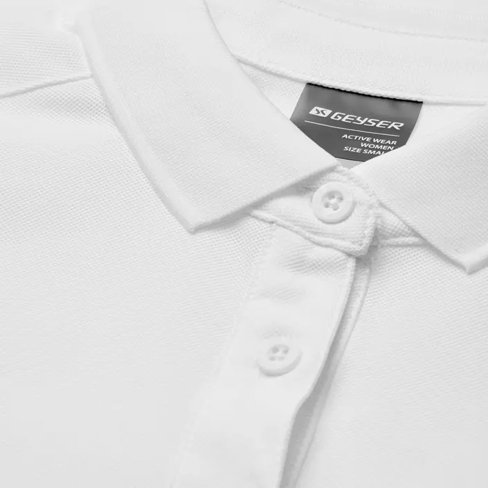 GEYSER funktionel dame polo T-shirt, Hvid, large image number 3