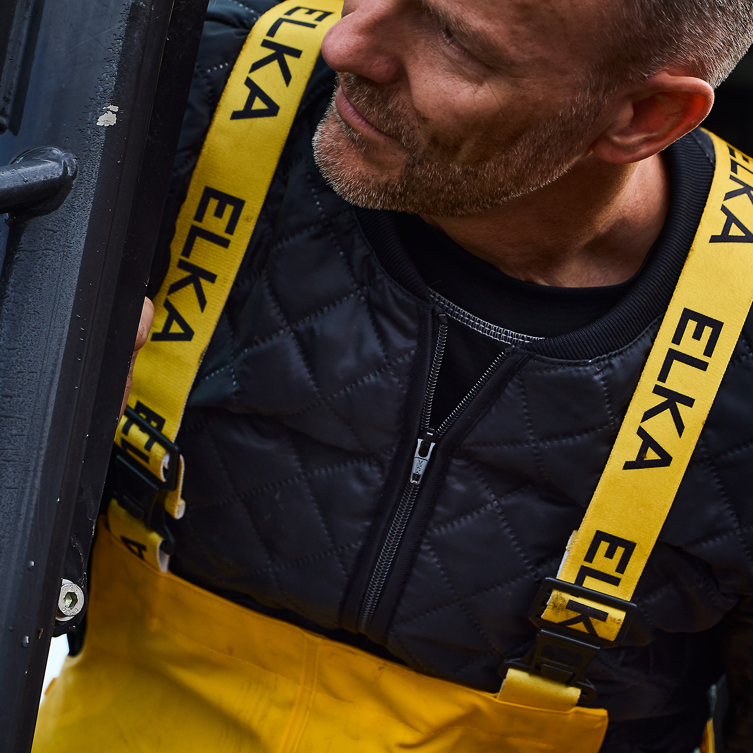 ELKA Elements PU/PVC rain bib and brace, Yellow, large image number 5